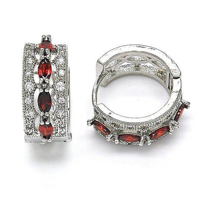 Rhodium Plated Hoop Earrings