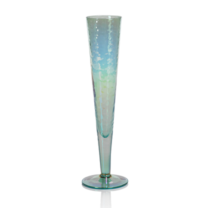 Hammered Glass Champagne Flute |