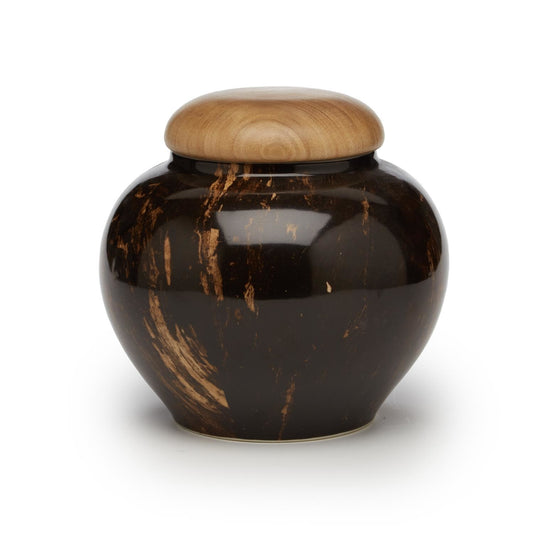 Tortoise Finish Jar w/ Lid