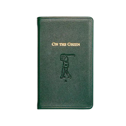 On The Green Golf Record Book | Green Leather