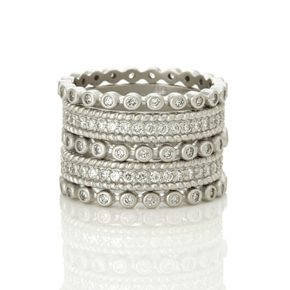 Signature Pave 5 Stack Ring
