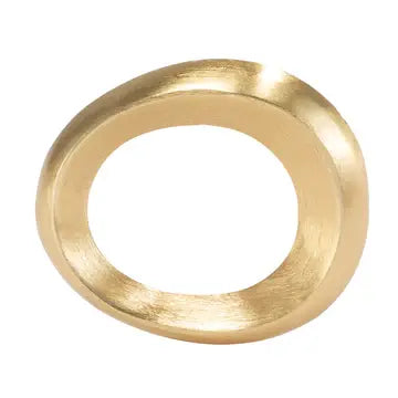 Bodrum Oviform Oval Napkin Ring Set of 4 | 3in Gold