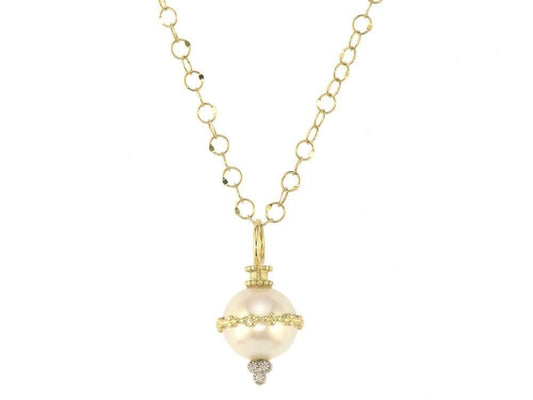 Provence Wrapped Pearl Beaded Pendant Necklace