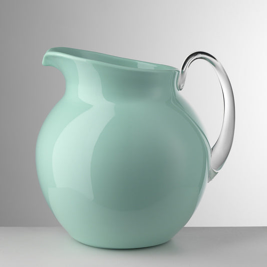 Palla Glazed Pitcher | 101oz Aquamarine