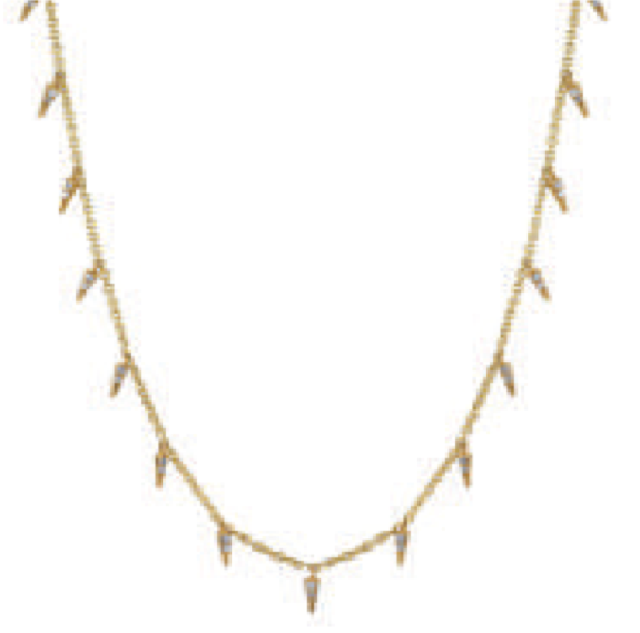 Pave Fringe Drop Necklace