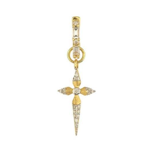 Petite Diamond Large Cross Charm