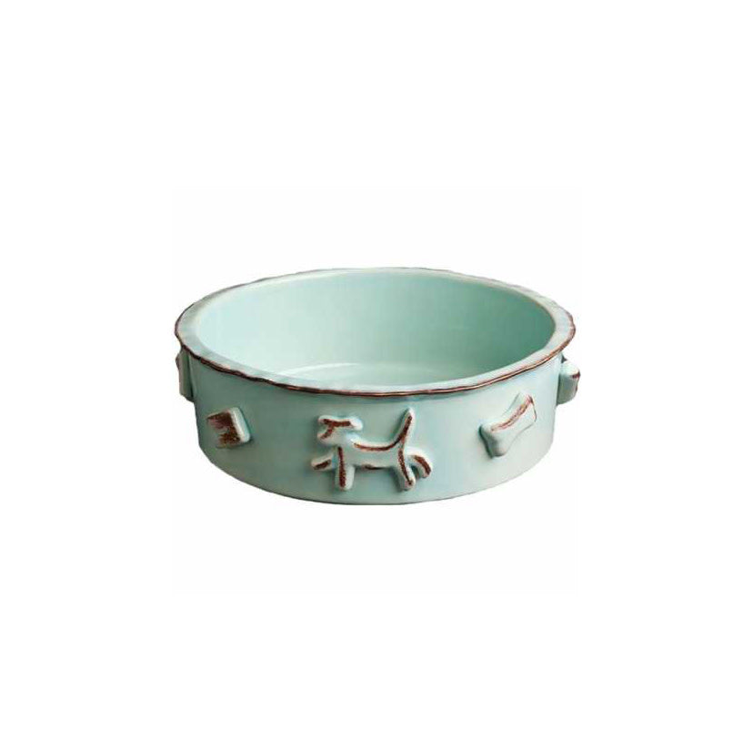 Baby Blue Large Dog Bowl