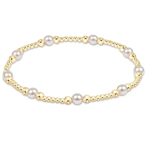 eNewton Classic Purpose 4mm Bead Bracelet | Pearl