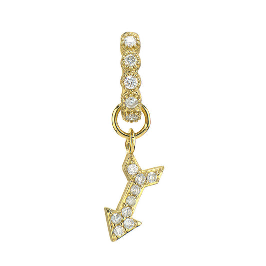 Petite Pave Diamond Arrow Charm