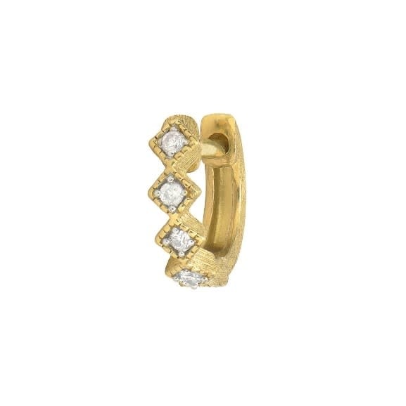 SINGLE | Petite Diamond Kite Hoop  YG
