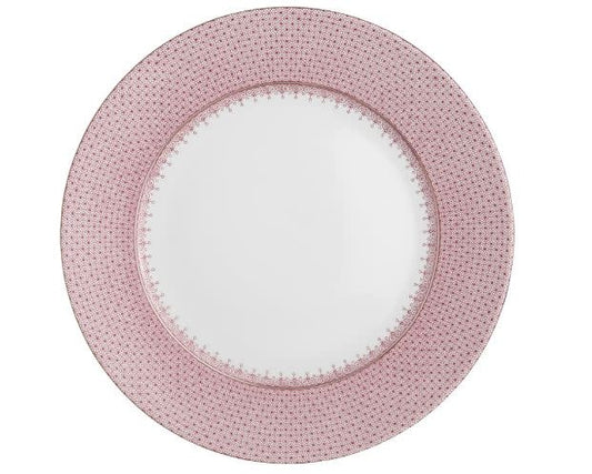 Mottahedeh Pink Lace Service Plate | 12in