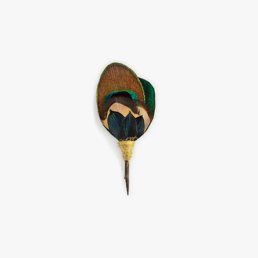 Brackish Pioneer Feather Lapel + Hat Pin