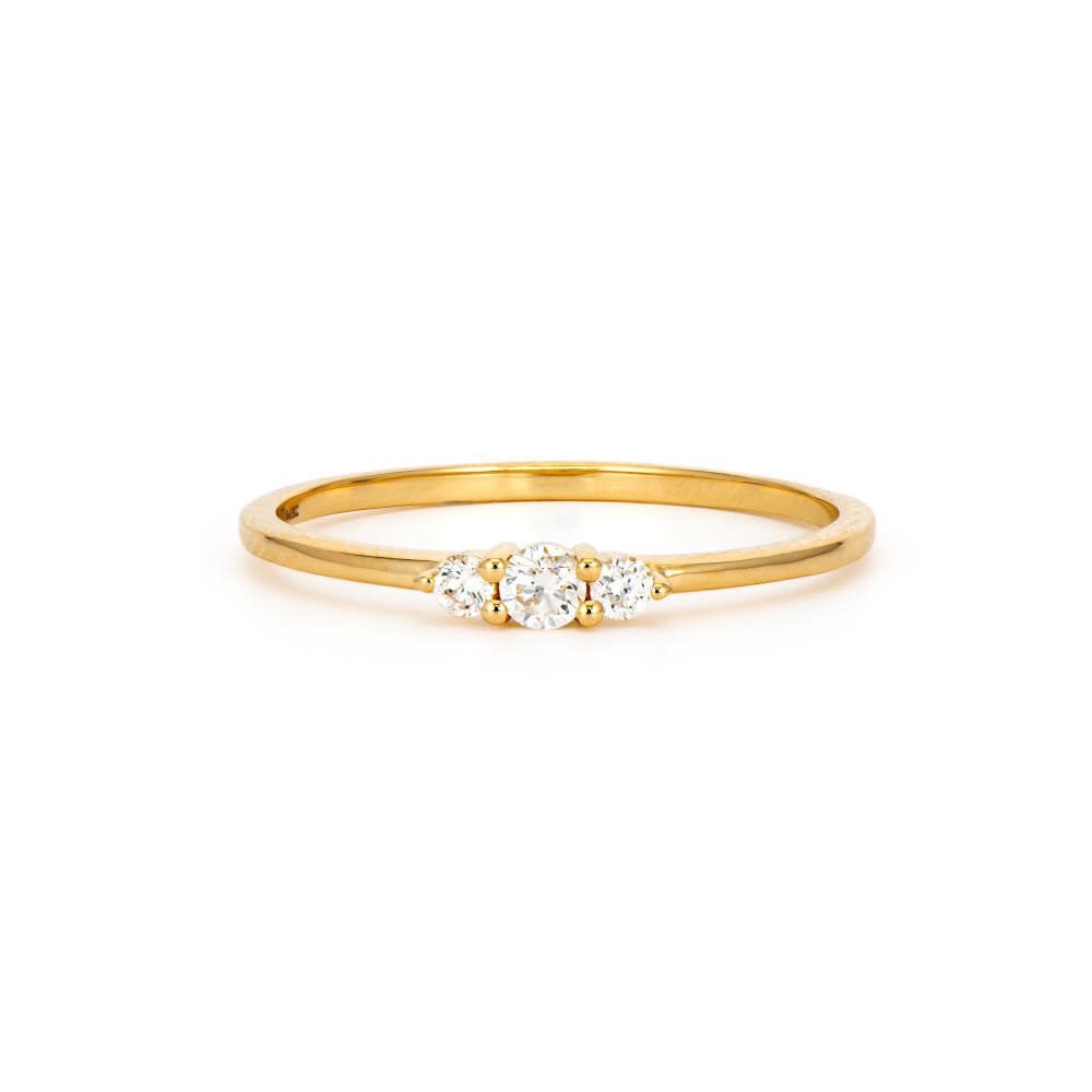 Triple Diamond Stacker Ring