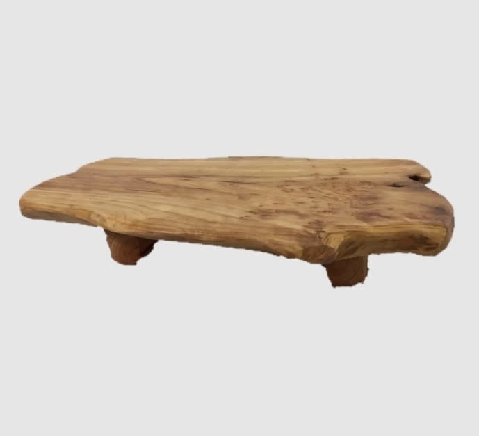 Root Wood Live Edge Tray with Feet