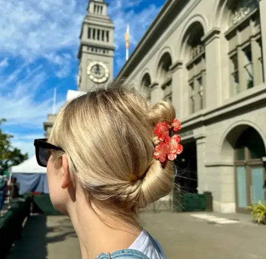 Hand Painted Claw Clip | Plum Blossom