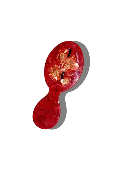 Hand Painted Compact Brush | Plum Blossom