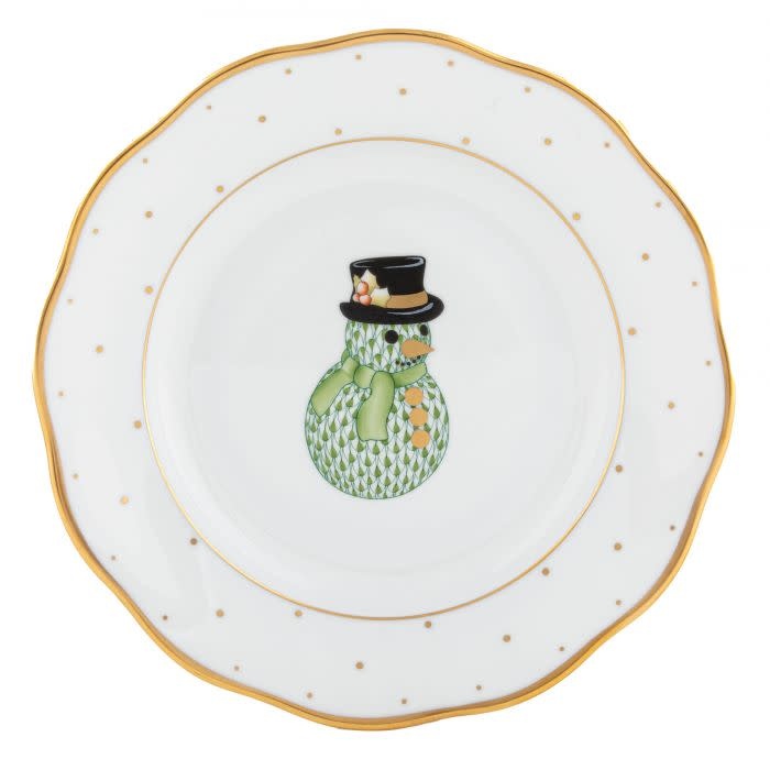 Herend Christmas Dessert | 8.25in Snowman