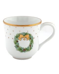 Herend Christmas Mug | 11oz Wreath