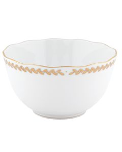 Herend Golden Laurel Round Open Vegetable Bowl | 7.5 in