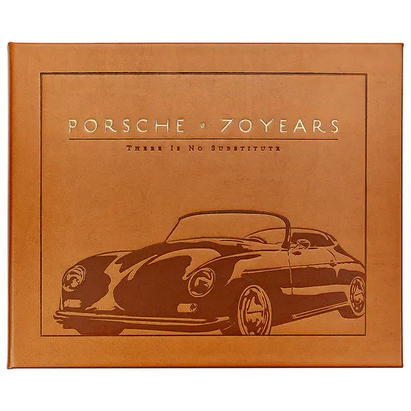 Porsche 70 Years Hand Bound Book | Tan Bonded Leather