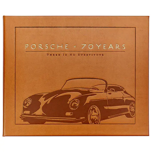 Porsche 70 Years Hand Bound Book | Tan Bonded Leather