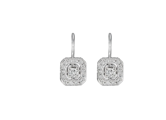 Classic Emerald Shape Earrings