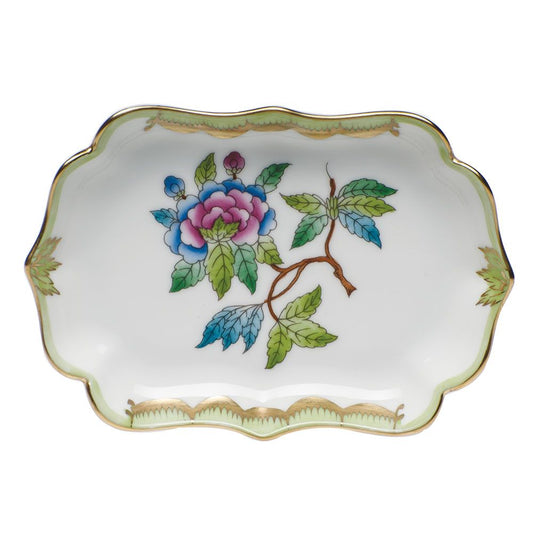 Herend Queen Victoria Mini Scalloped Tray | 4.25in