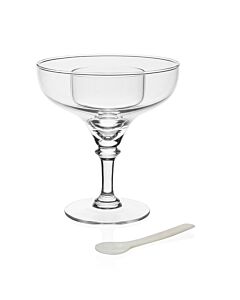 William Yeoward Crystal Sasha Seafood Caviar Server | 6in