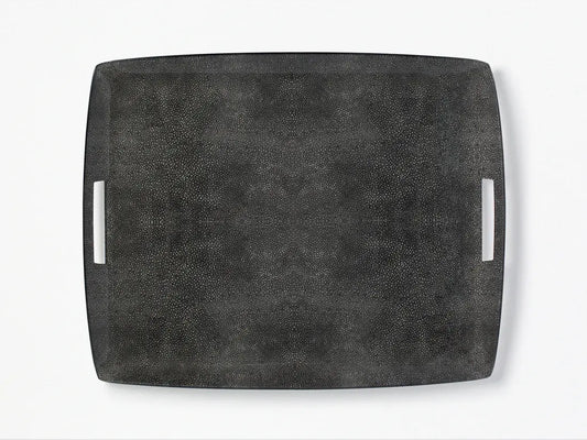 XL Acrylic Serving Tray With Handles| 21x17in Anthracite