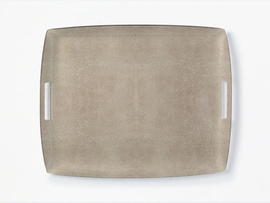 XL Acrylic Serving Tray With Handles| 21x14in Mink