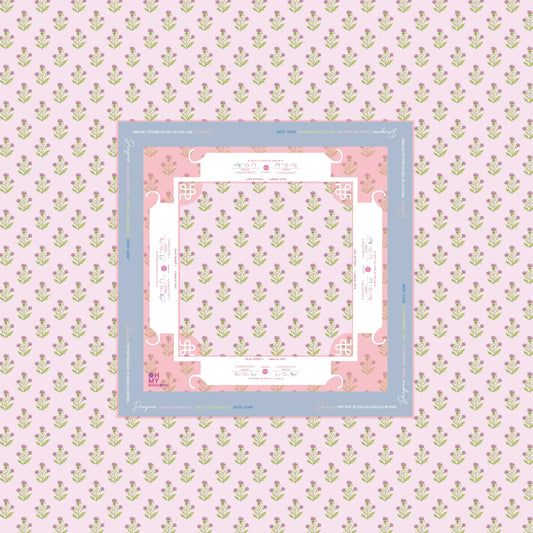 Mahjong Tablecloth | Purple Thistle