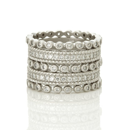 Signature Pave 5 Stack Ring