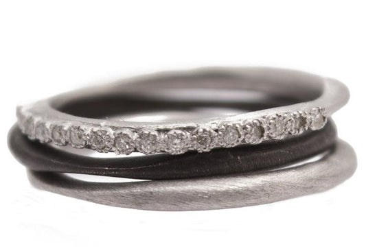 Set of 3 Stack Band Rings