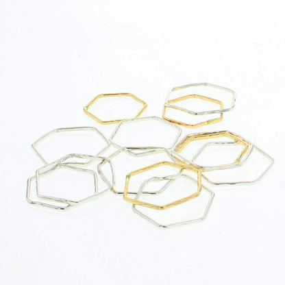 Hexagon Stacking Ring