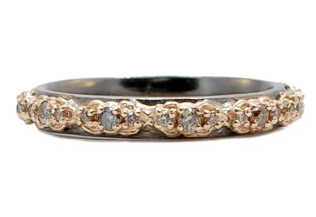 Rose Gold Mini Scroll Stack Ring