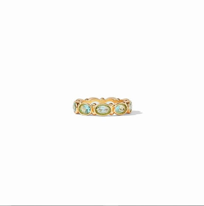 Mykonos Gold Ring | Clear Crystal S7