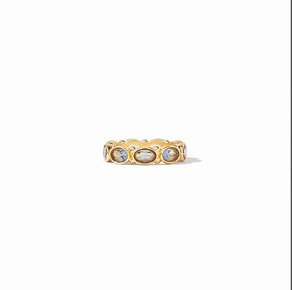 Mykonos Gold Ring | Clear Crystal S8