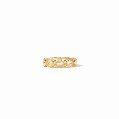 Mykonos Gold Ring | Clear Crystal S7