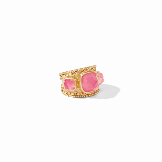 Trieste Statement Ring | Iridescent Peony Pink S7