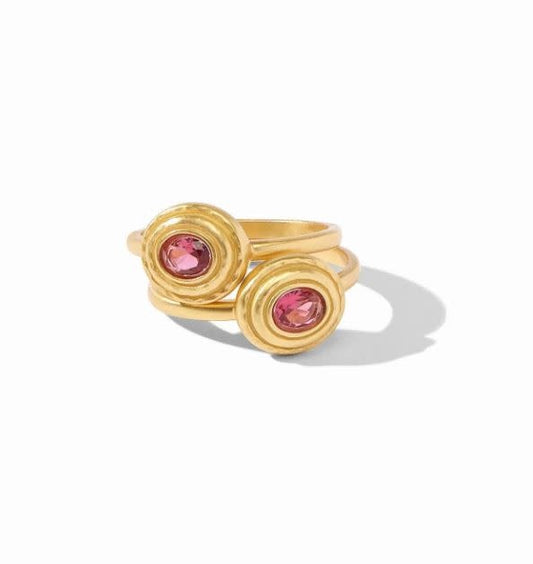 Tudor Duet Ring-Raspberry-7
