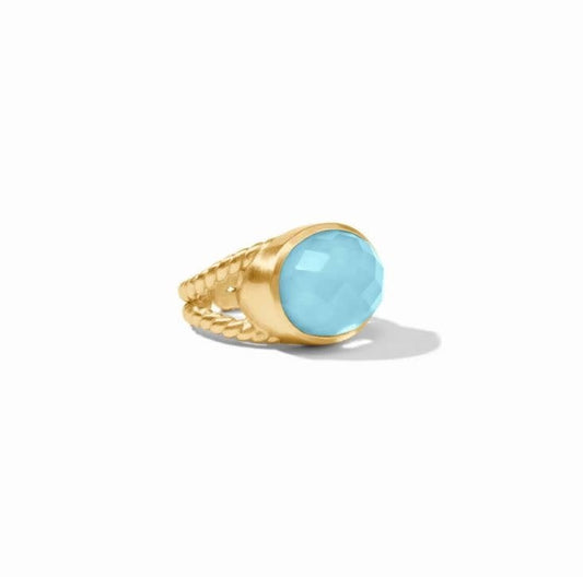 Nassau Statement Ring | Iridescent Capri Blue | 7