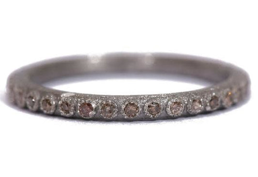 Grey Diamond Stack Band Ring