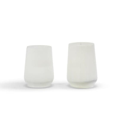 Tear Drop Selenite Crystal Candle Holder S/2