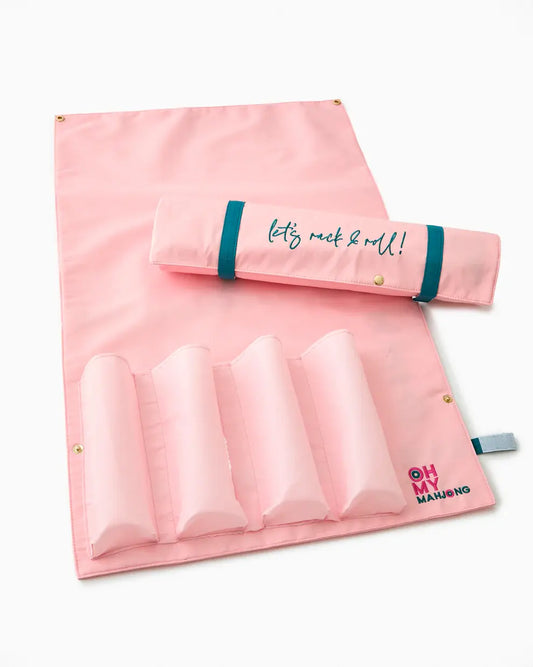 Mahjong Rack + Pusher Bag | Light Pink