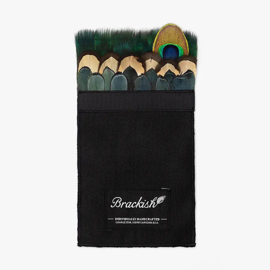 Brackish Rambler Feather Pocket Square