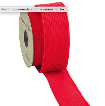 Ribbed Red Ribbon | 10y