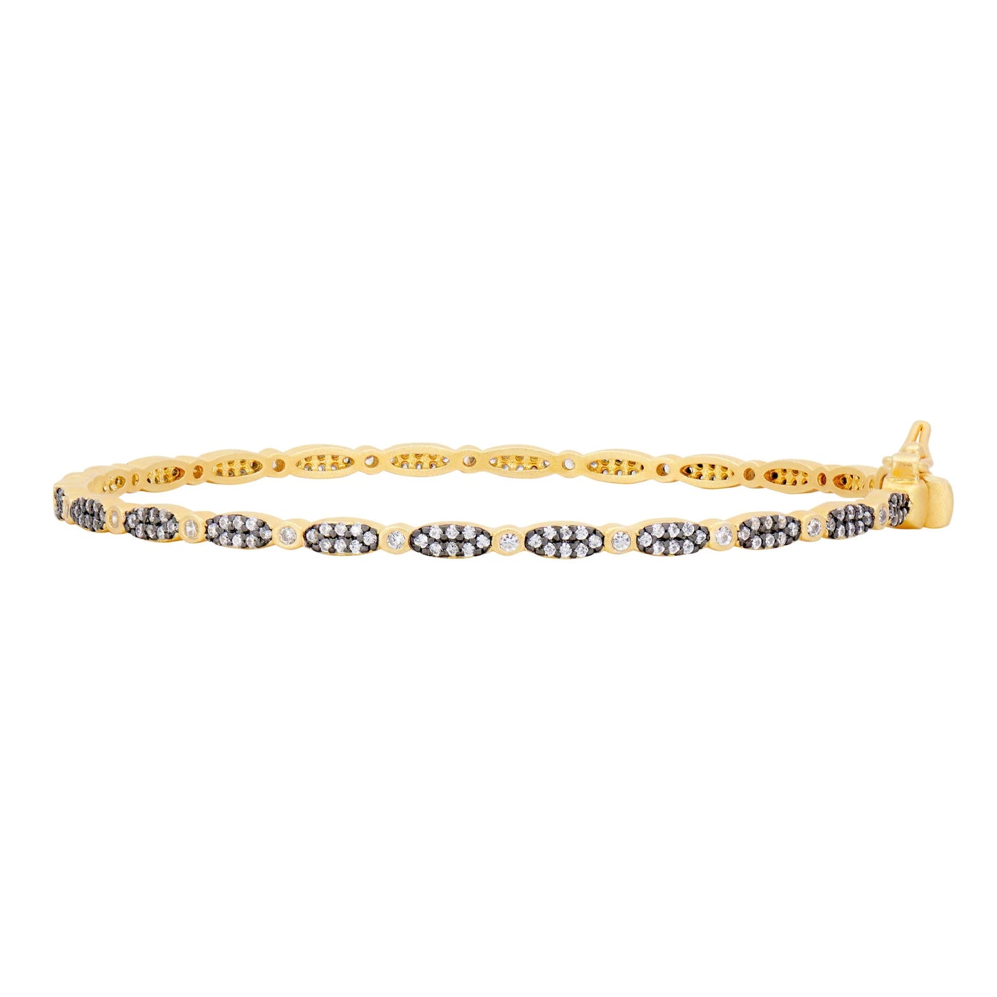 Marquese Pavé Thin Hinge Bangle