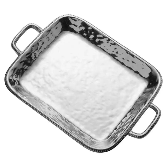 Gourmet Grillware River Rock Tray with Handles | 19in X 12.5in