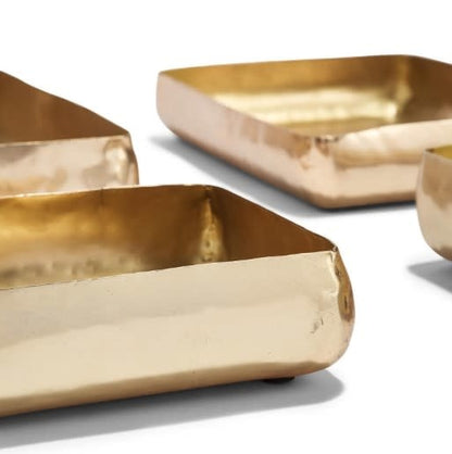 Gold Hand-Crafted Tray Medium