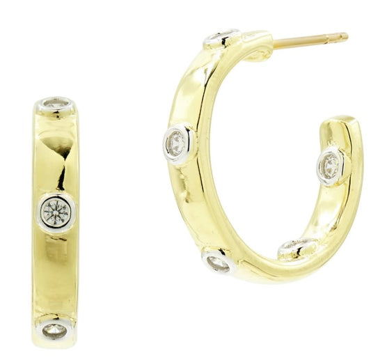 Radiance Chunky C-Hoop Earring-Small